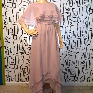 Miss Elliette Vintage Mauve Layered Gown